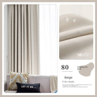 Rideau occultant plissé motif enfant salon chambre balcon