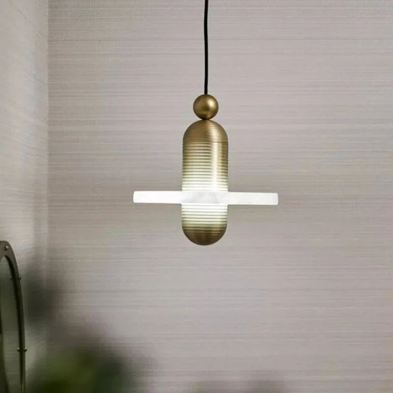 suspension en marbre à led design pour intérieur élégant - vue 7 sur 14