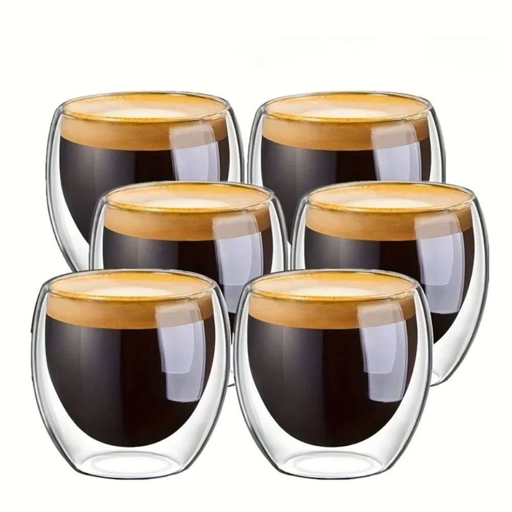 Tasses expresso verre double paroi isolante 80 450ml - vue 2 sur 7