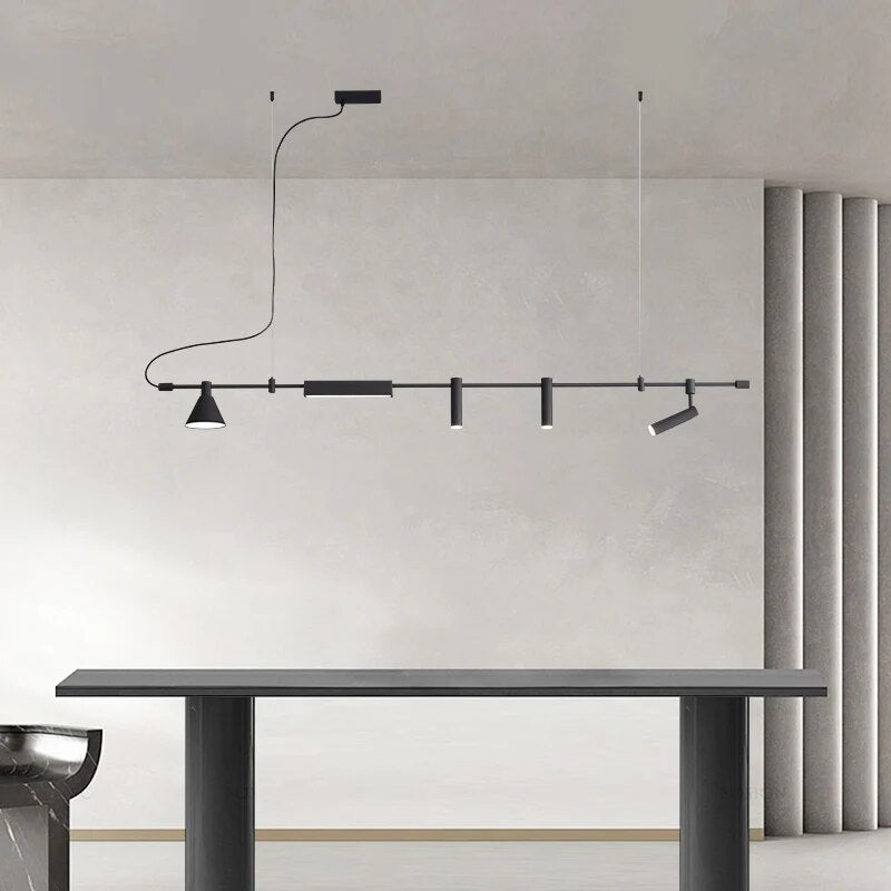 lustre style industriel simple créatif bar table thé - vue 5 sur 7