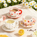 Mug céramique style coréen forme pincée artisanale