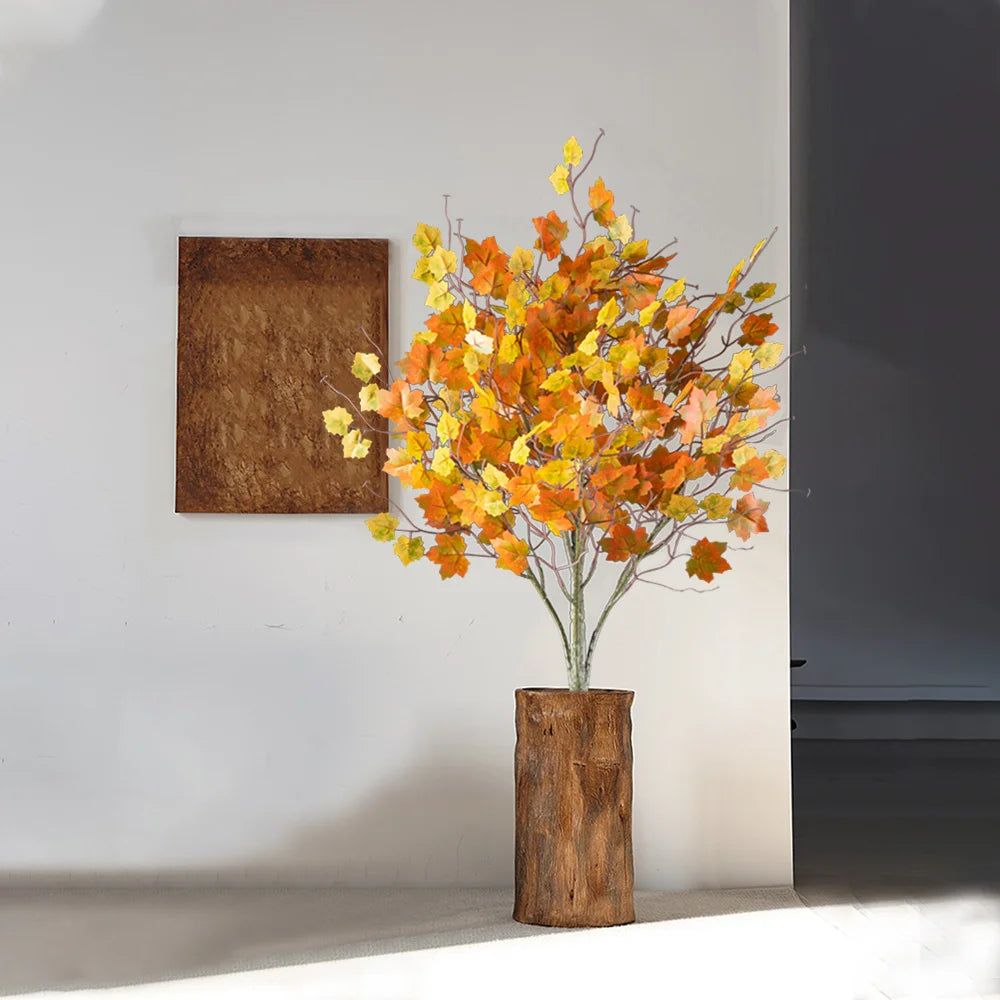 arbre d'érable artificiel avec feuilles d'automne pour décoration festive - vue 3 sur 6
