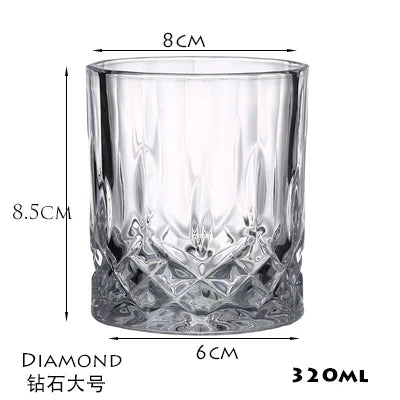 Verres à whisky épais style classique dégustation bar