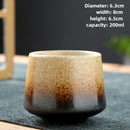 tasse thé japonaise raku artisanale style kungfu brut