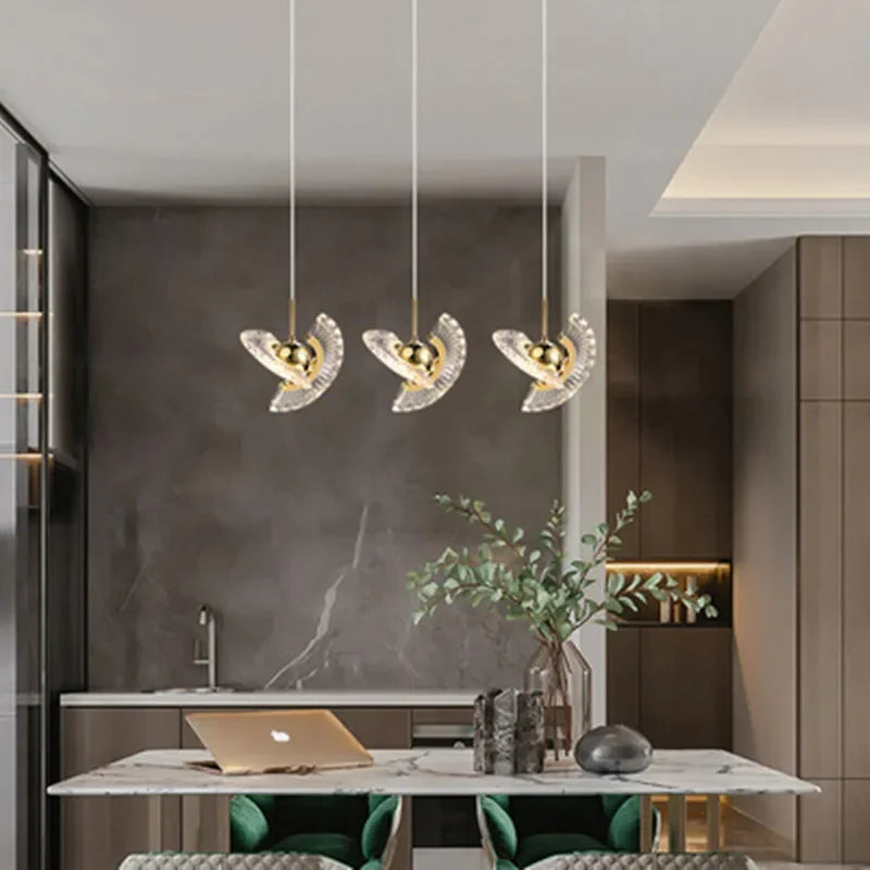 Nordique luxe suspension moderne rotatif lumière chaude plafonniers salon chambre Foyer décoration lampes suspendues - vue 2 sur 7
