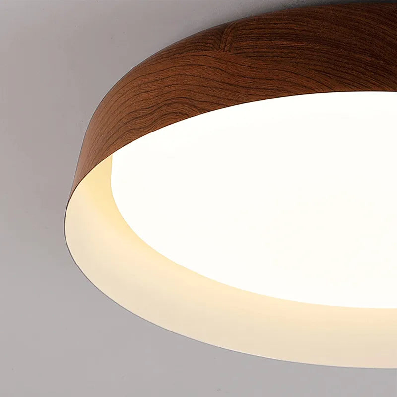 Lustre bois Salon moderne Rondin Japonais Nordique
