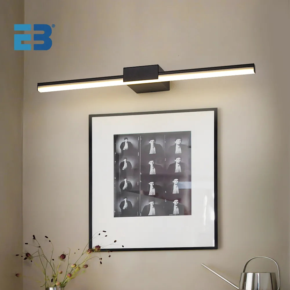 applique murale led intérieur moderne noir blanc - vue 2 sur 6