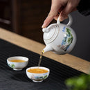 Théière porcelaine style yixing pour thé pu er