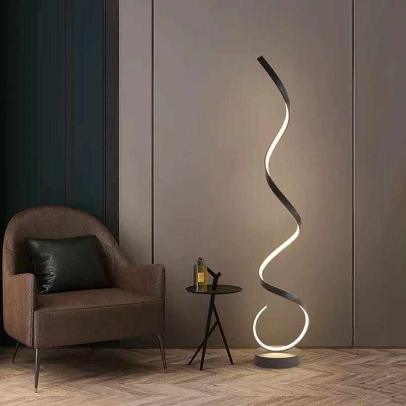 Lampadaire à bande LED moderne