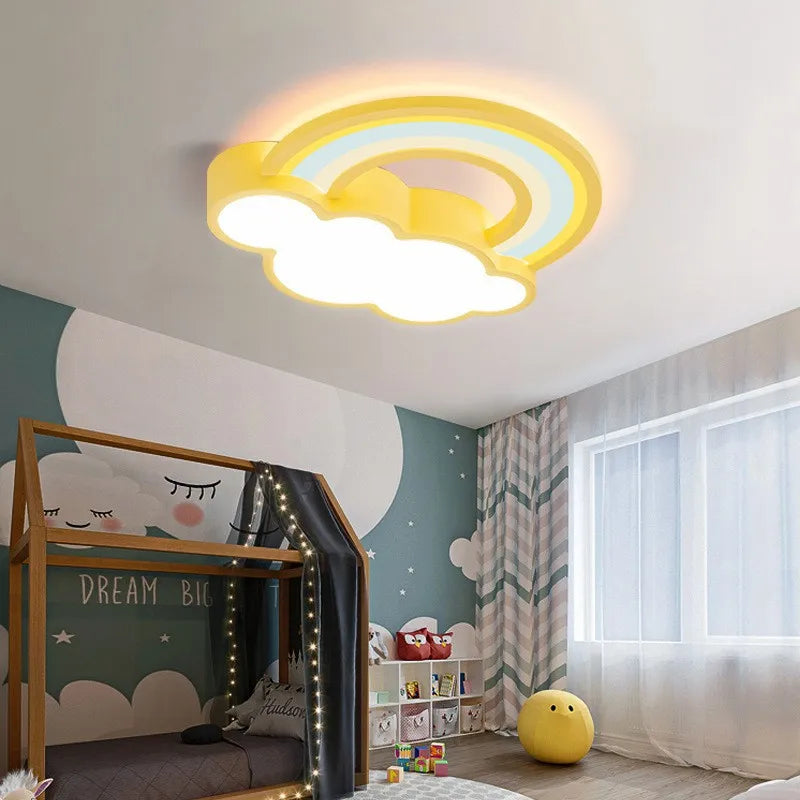 plafonnier led nuage lumière moderne pour chambre enfant - vue 2 sur 9
