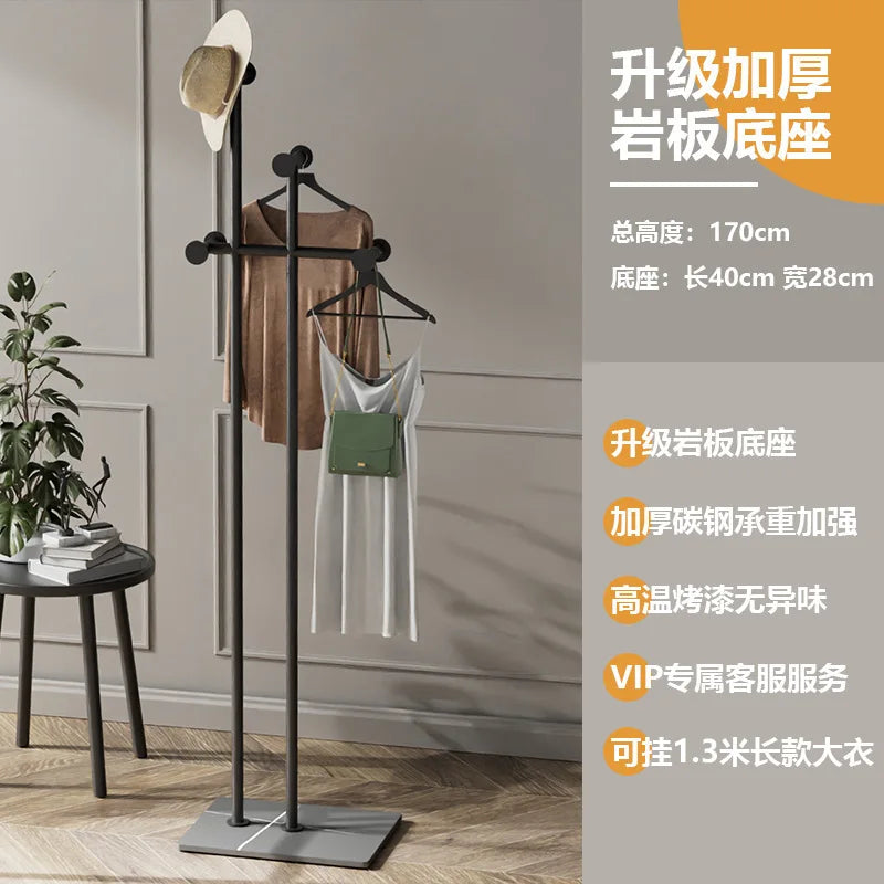 porte-vêtements en fer forgé pour une décoration élégante et moderne