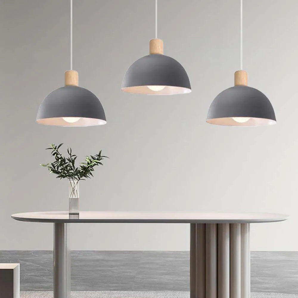 Moderne Bois LED Suspension Lumière Nordique Cuisine Décor À La Maison Suspension Restaurant Plafond Lustre Lustre Chambre Luminaires - vue 5 sur 13