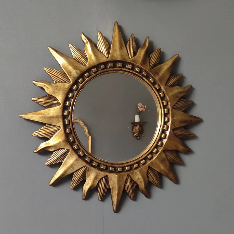 miroir décoratif rond vintage pour une décoration créative intérieure