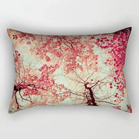 housse de coussin rectangulaire à motif de fleurs tropicales 30x50 cm