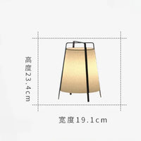 lampadaire japonais en tissu rétro pour décoration intérieure