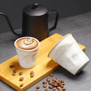 Tasse en gres plissee faite main style vintage