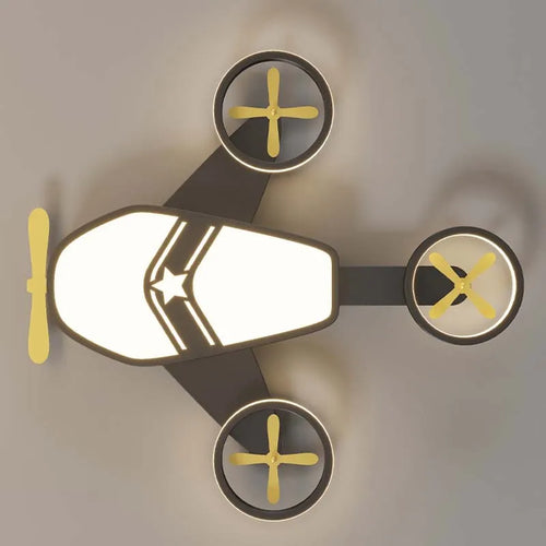 plafonnier avion lumineux pour chambre d'enfant garçon