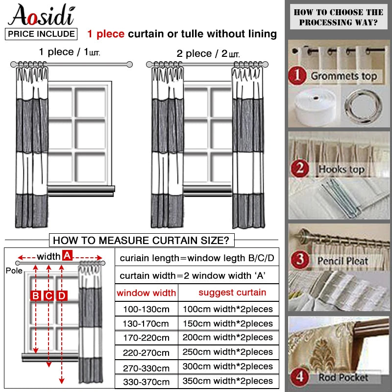 Voilage tulle froissé léger pour salon et chambre - vue 7 sur 8