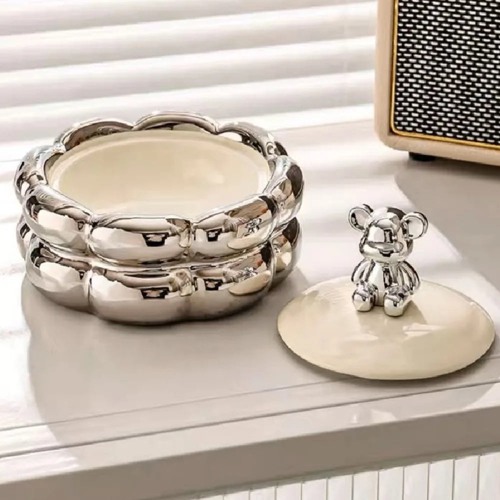 cendrier luxe ours créatif avec couvercle anti-cendres volantes - vue 11 sur 10