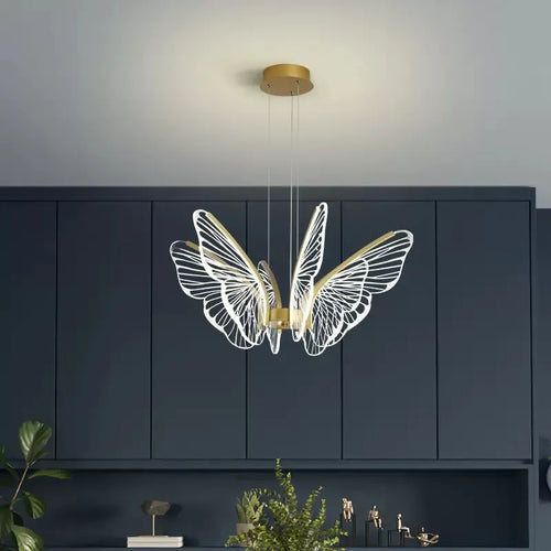 Moonriver éclairage LED papillon lustres salon Table à manger suspension lampe Style moderne suspension pour la maison
