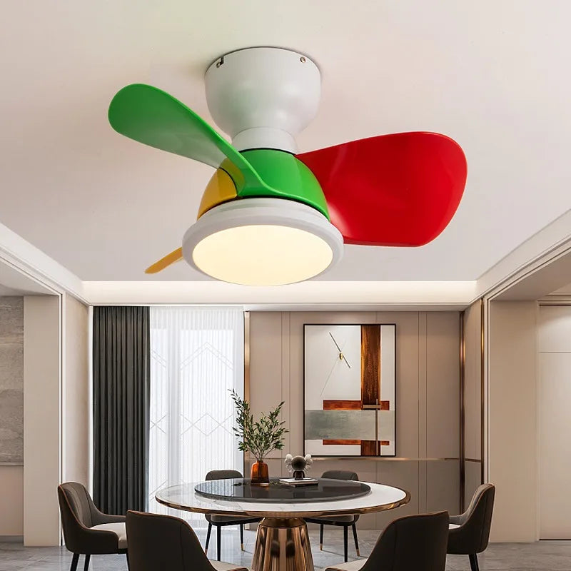 plafonnier ventilateur lumineux télécommandé pour intérieur moderne - vue 3 sur 9