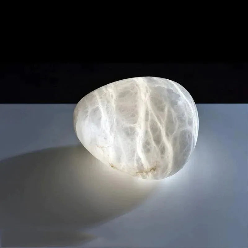 Suspension led en gypse flocon de neige avec texture marbre