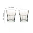 Lot de 2 petits verres cocktail transparents