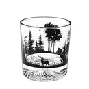 Verre à vin montagne enneigée relief rocher 300ml