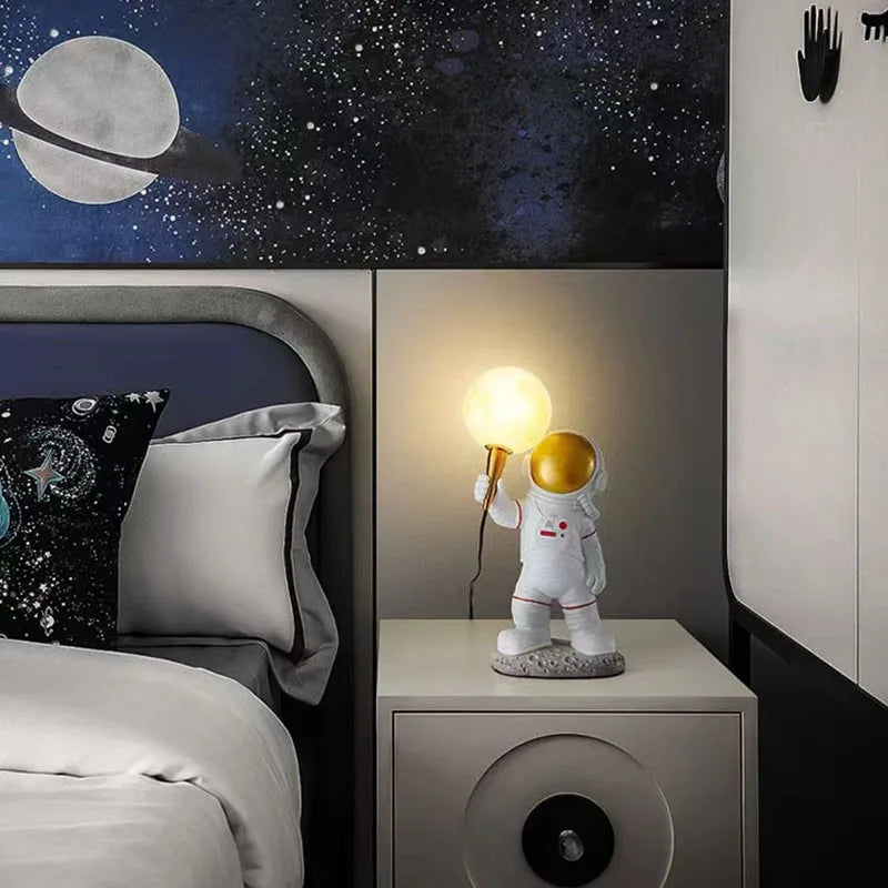 Lampe table Astronaute G9 3D Lune Veilleuse Enfant - vue 5 sur 8
