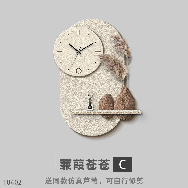 horloge murale décorative en grès design sensoriel avancé - vue 9 sur 10