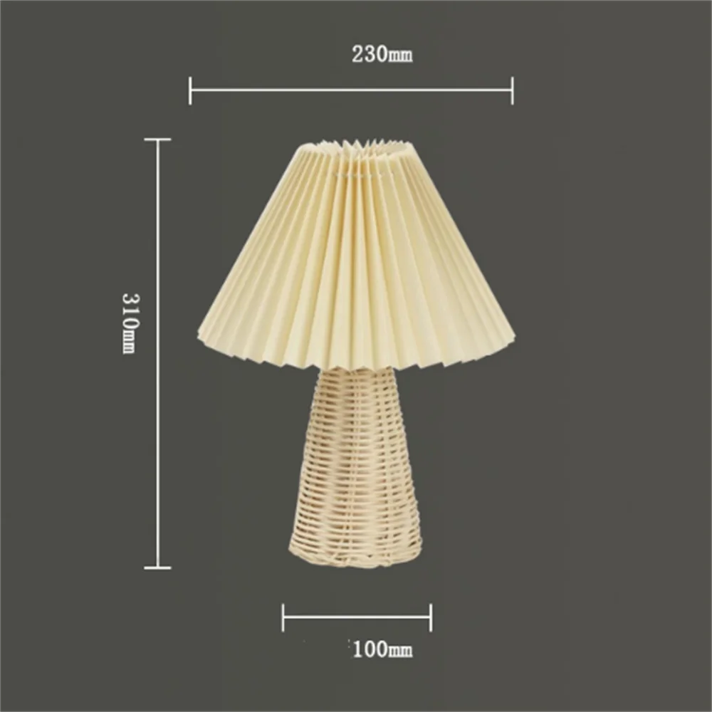 lampe de table plissée - vue 5 sur 9