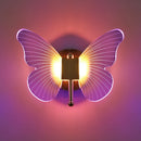 Applique murale LED papillon colorée