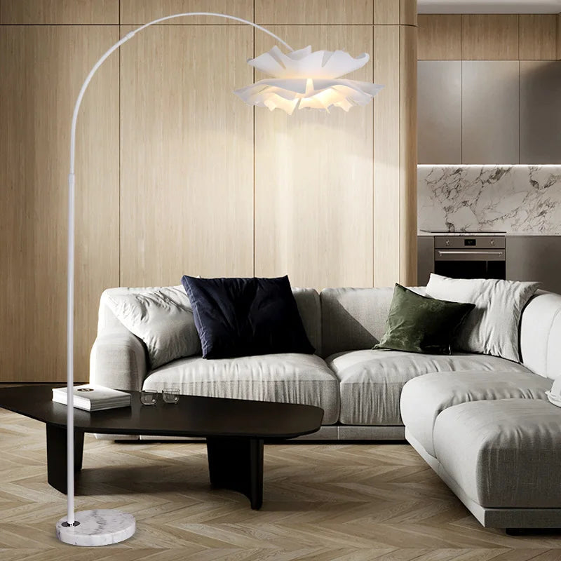 lampadaire en acrylique design pour décoration intérieure élégante - vue 6 sur 17