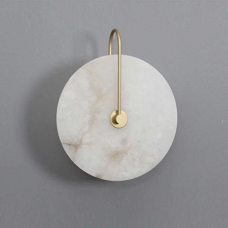 Applique murale LED en marbre naturel