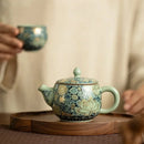 theiere ru kiln motif pivoine service kung fu