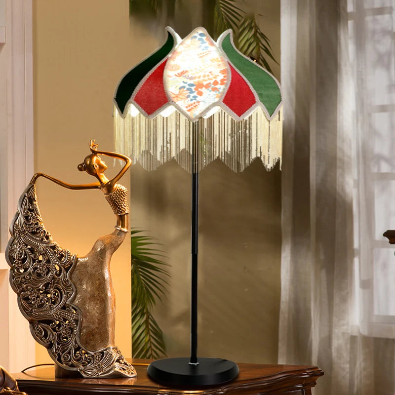 lampadaire led rétro en tissu pour une décoration élégante - vue 5 sur 9