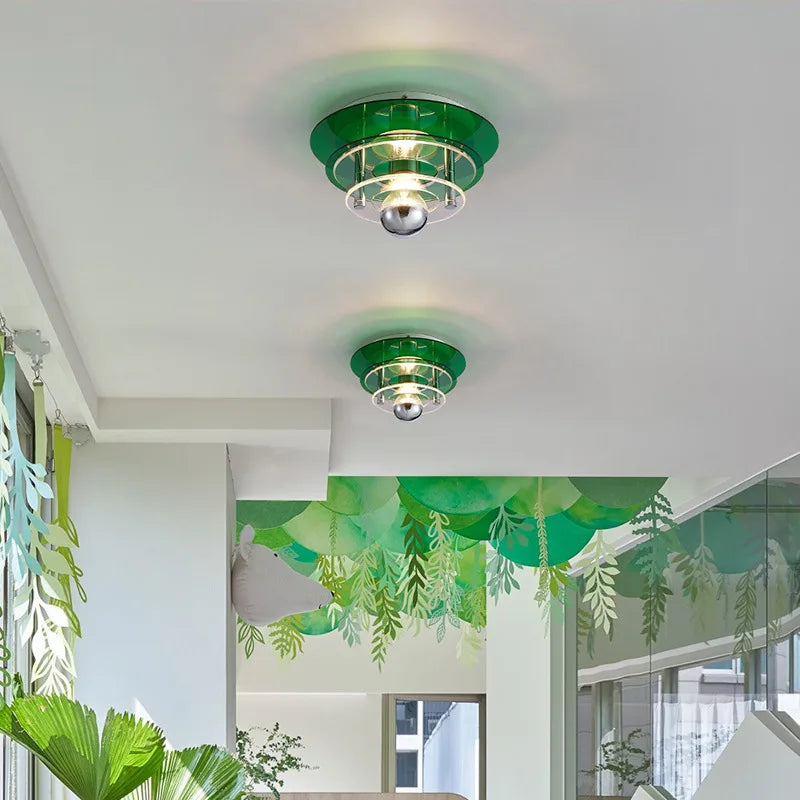 plafonnier ovni de styliste nordique en acrylique pour décoration maison