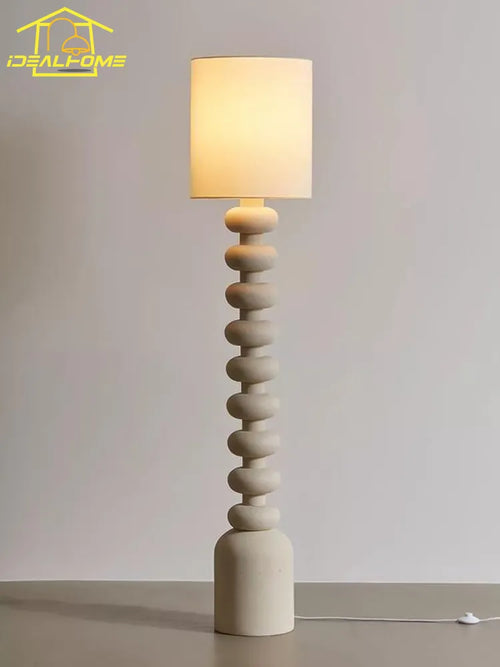 Lampadaire minimaliste wabi-sabi LED E27