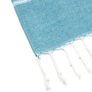 serviette de plage turque coton rayures franges rapide