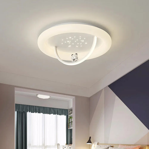 Chaud mignon enfants chambre plafonniers romantique ciel étoilé ours lumière princesse chambre bébé chambre garçon fille chambre plafonniers