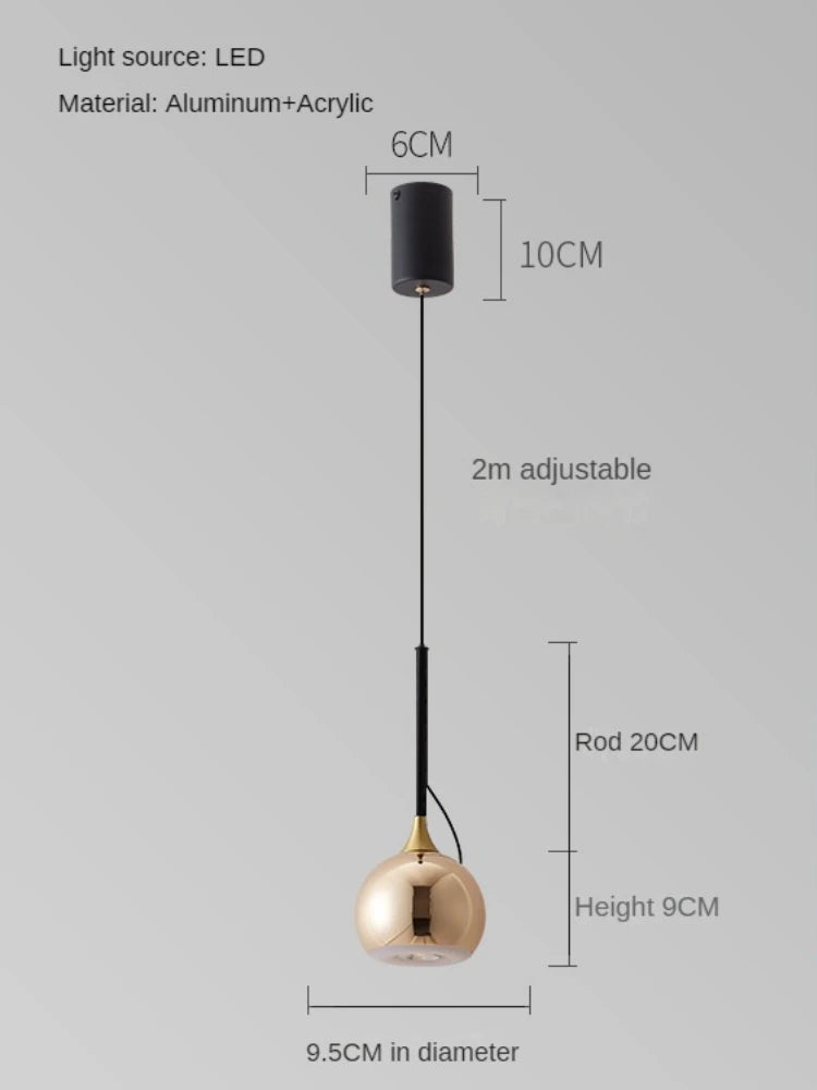lampe de chevet moderne à aspiration magnétique réglable - vue 8 sur 9