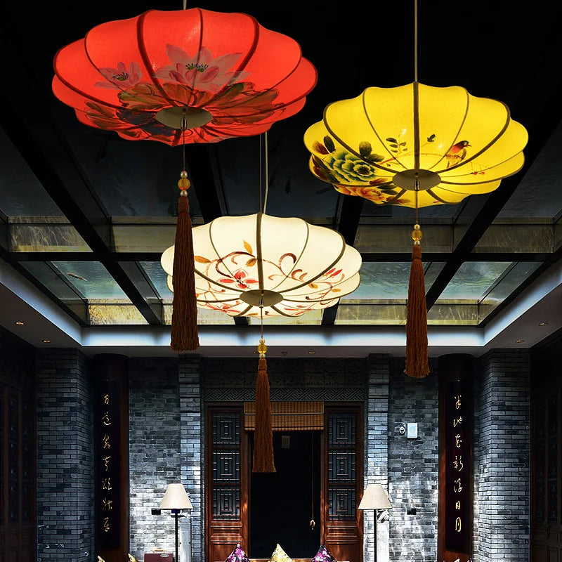 Suspension chinois Antique rétro restaurant salon de thé - vue 4 sur 9
