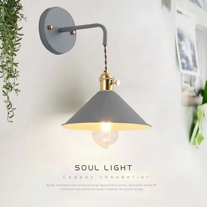 applique murale rétro iorn luminaire décoratif pour intérieur - vue 2 sur 11