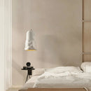 Designer Wabi Sabi salle à manger lampes suspendues français crémeux vent Loft chambre café lustre lampe barre Table LED décor à la maison