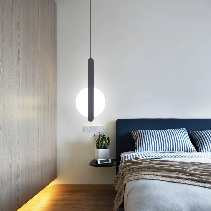 suspension led modernes avec appliques acryliques