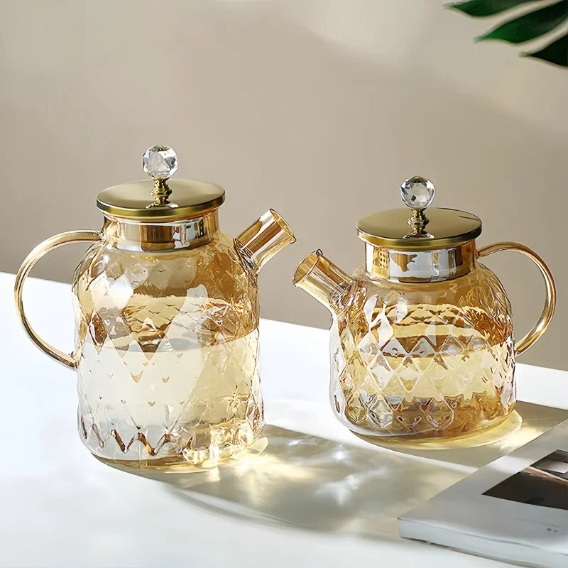 Carafe verre borosilicate grande capacité résistante chaleur - vue 5 sur 7