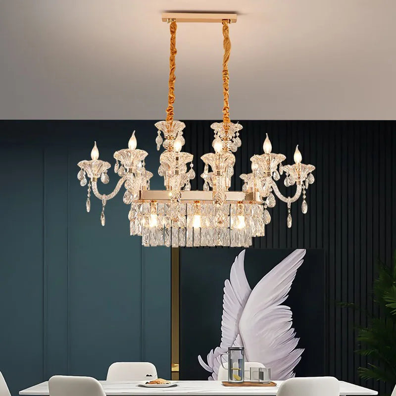 lustre en cristal design pour un éclairage élégant et raffiné - vue 2 sur 16