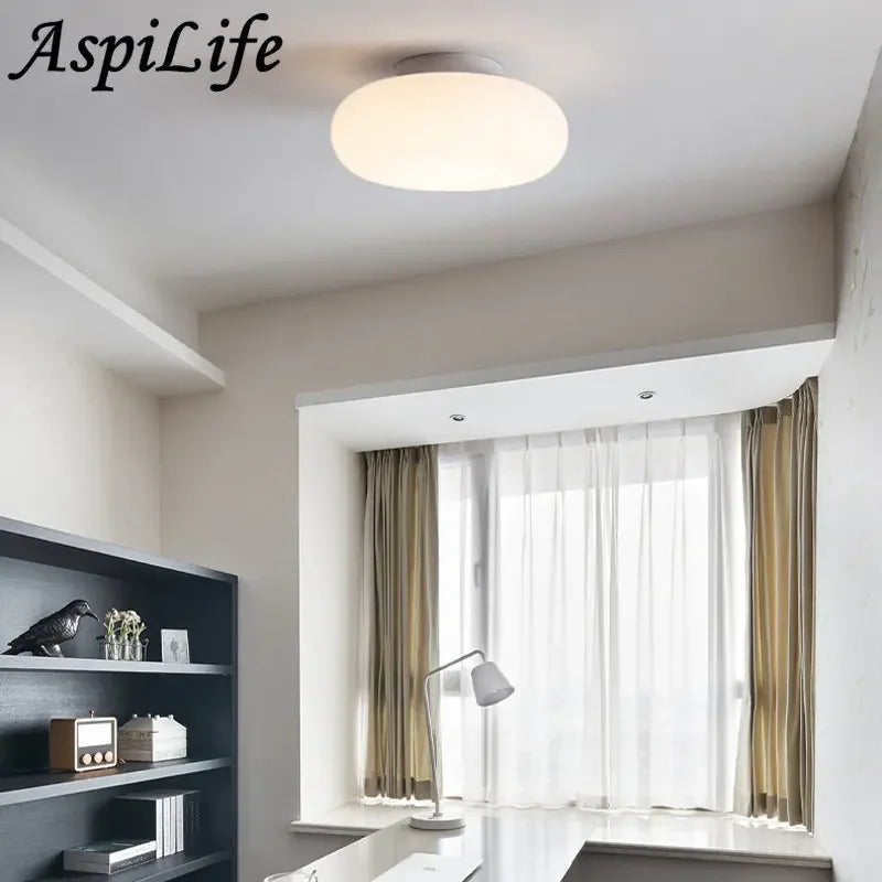 Lustre LED Apple modernes maison salon chambre couloir porche balcon - vue 5 sur 17
