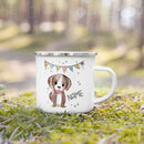 Mug enfant personnalisé animal cartoon émail avec anse