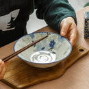 Assiettes ceramique emaillee style floral japonais quotidien